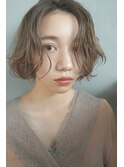 インナーグレージュ/マチルダボブ/前髪/ピンクベージュ/二子玉川