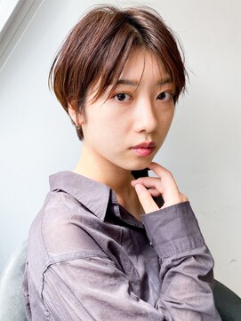 ソア 渋谷(soar) 30代40代50代ショートパーマ/ショコラアッシュ/ヘルシースタイル