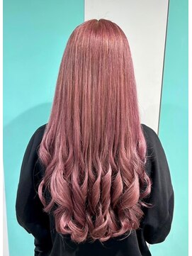 マティーナ ヘアー 池袋(Matina hair) 【ロング×コーラルピンク】20代30代40代50代