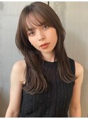 大人可愛いモカブラウンヘア2