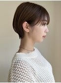 前髪/ショート/ショートボブ/大人可愛い/銀座