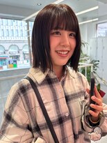 ロンドワン 三宮元町(Lond one)&nbsp;ボブ/切りっぱなしボブ/タッセルボブ/ダークグレー/ミニボブ