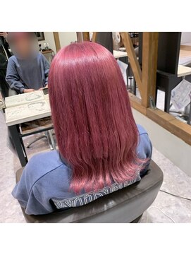 アヴァンス ジェイアール和歌山店(AVANCE.) 派手髪×ピンクカラー