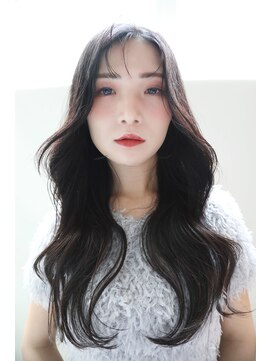 フィガロ ミーナ 東生駒店(FIGARO MINA) ローレイヤーゆるやかウェーブ【小顔/ワンレン/ボブルフ】