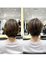 バンプ ギンザ(BUMP GINZA) 30代40代50代絶壁解消前髪あり小顔前下がりショートボブ