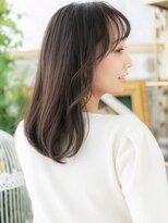 カバーヘアアンドスパ ブリス 浦和(COVER HAIR&SPA bliss)&nbsp;透け感バレイヤージュ黒髪エアストレートTb6浦和20代30代40代