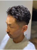 ベリーショート/ダークアッシュ/ニュアンスパーマ/韓国マッシュ