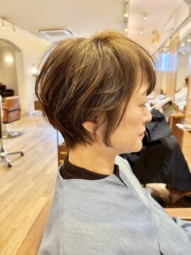 スニップ(Snip) 30代40代50代白髪ぼかしハイライトショートレイヤー