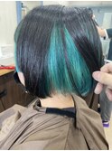 ライトブルーインナーカラー