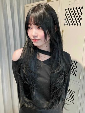 ユニ 原宿(uni) #58/黒髪/ボブルフ/ネビージュ/小顔/ワンレン/髪質改善/原宿