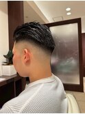 フェードカット×オールバック