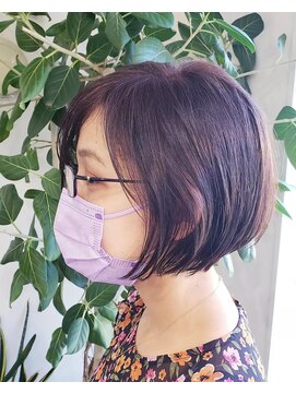 ミリ 国分寺(Mili) レイヤーボブ&バイオレットブラウンカラー