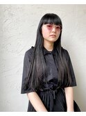 黒髪ロング☆ワイドバング