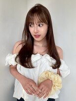 ノイ 銀座(noi)&nbsp;顔周りレイヤーカットくびれヘアミルクティーベージュカラー