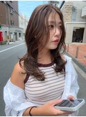 たっぷりレイヤー×サンドベージュ