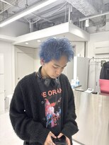 ギア(GEAR.)&nbsp;三宮【メンズスタイル】スパイキーショート×ブルーカラー