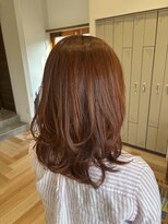 ドライブヘアー(Drive hair)&nbsp;レイヤー×オレンジブラウン