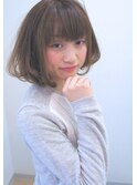 大人可愛い・リラックス感のあるワンカールボブ