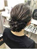 ルーズアップ/ヘアセット/ヘアメイク/パーティー/編み込み