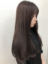 アメリ(Ameri)&nbsp;-Ameri-ワンカールロング　×   ツヤツヤラベンダー