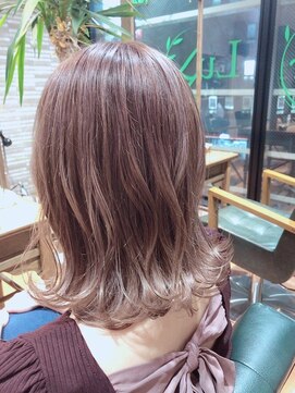 ルッカランス 王子店(Lucca Lance) 1月外国人風透明感のあるピンクベージュカラー