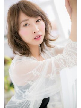 ヘアアンドビューティー ミック(Hair & Beauty miq) オリーブアッシュくせ毛風無造作ウェーブボブディa1