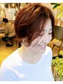 ワン 大船(ONE003) #ハンサムショートボブ#オレンジカラー インスタ⇒@hairkuni