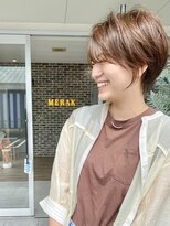 メラク バイ コア(Merak by CoRe.gn)&nbsp;笑顔が光るスリムショート/ショートカット/ショートヘア@30代