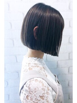 ニット 銀座(knit) 《knit銀座》大人黒髪20代30代40代ショートボブ丸み前下がり