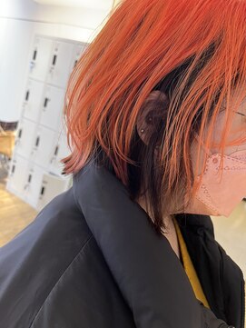 エヌプラス(N+) アンブレラカラー　パッションオレンジ ボブウルフ