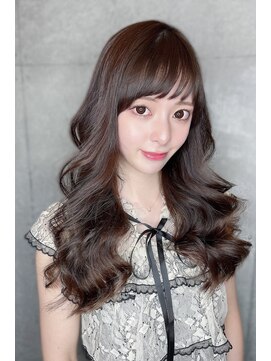 クーエフー(coo et fuu) 10代20代30代40代50代 前髪　アッシュベージュ　ロングヘア　藤