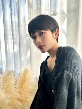 ラフィス ヘアーピュール 梅田茶屋町店(La fith hair pur) 【La fith】フレンチマッシュショート×シアーブラック