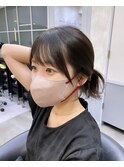 韓国レイヤー/韓国風/ボブ/髪質改善/黒髪/ブリーチなし〔池袋〕