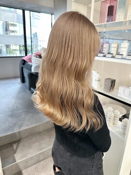 ベレーザ 渋谷(BELEZA) 7471ミルクティーアッシュベージュハイトーンカラー韓国レイヤー