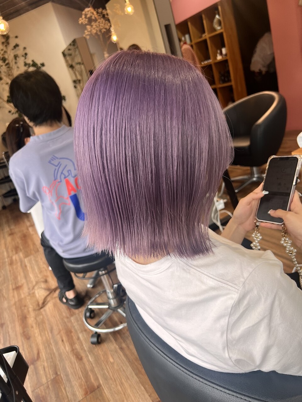 【★ラベンダー★】 色落ちブロンドのペールラベンダー♪：L219548974｜ノア(noa.)の
