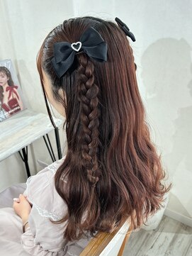 ヘアセット専門店 ナゴミ 渋谷店(nagomi) 三つ編みハーフツイン