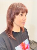 20代30代40代レイヤーウルフカット 無造作ミディアム