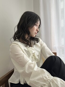 サンクチュアリー ウィズ コネクト(Sanctuary with connect) ダークアッシュカラー×ミディアムレイヤー