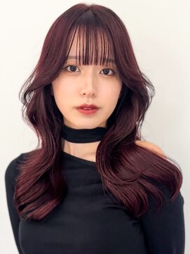 ノラ ウメダ(NORA UMEDA) 韓国レイヤーカットボルドーカラーオルチャンヘアヨシンモリ