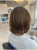 秋冬おすすめ★切りっぱなしくびれスタイル×ハイトーンカラー