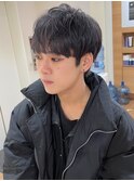 パープルグレー アッシュカラー ダブルカラー ミニマッシュ