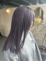 シダ(sida)&nbsp;色落ちがミルクティーベージュに落ちるラベンダーグレージュ