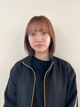 オアズヘアービィグラッド(ORe'S HAIR BE GLaD) ハイトーンボブ【新潟/ブリーチ/暖色】
