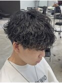 大分メンズマッシュメンズカットメンズ波巻きスパイラルパーマ