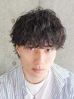 フィフス 天神大名(fifth)&nbsp;天神大名メンズパーマシャドウパーマシースルーマッシュウルフ