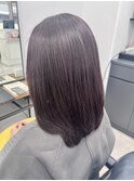 深みボルドールビーの艶さらミディ