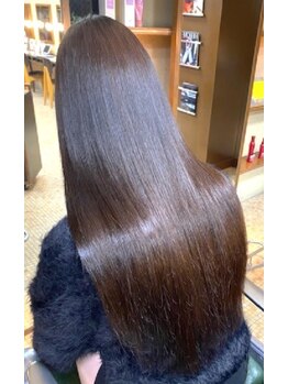 チップ タップ つつじヶ丘店(tip top)の写真/縮毛矯正でクセを抑えてツヤツヤ◎広がる髪もまとまる!カットと合わせ、理想の髪姿へ導きます☆