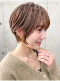 クールショート/顔周りカット/前髪白髪/20代30代40代50代/立川