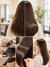 髪質改善カラー+髪質改善ヘアエステ+予防美容ケア+カット