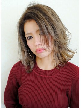 バベル(BABEL Hair Design) 【BABEL】ハイライトグラデーション×グレージュ@大生真吾